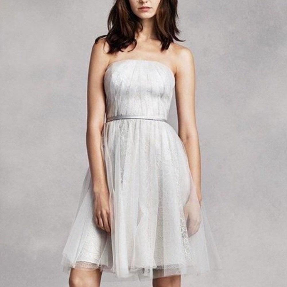 Vera Wang Dark Gray Bridesmaid Dress